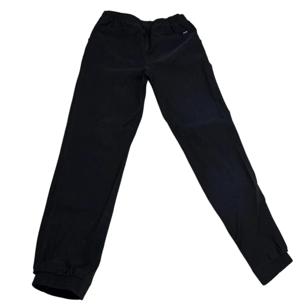 Hurley Jogger Pants Boys XL 14/16 Black Nylon Stretch Active Surf Skate Classic